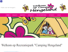 Tablet Screenshot of campinghengeland.nl